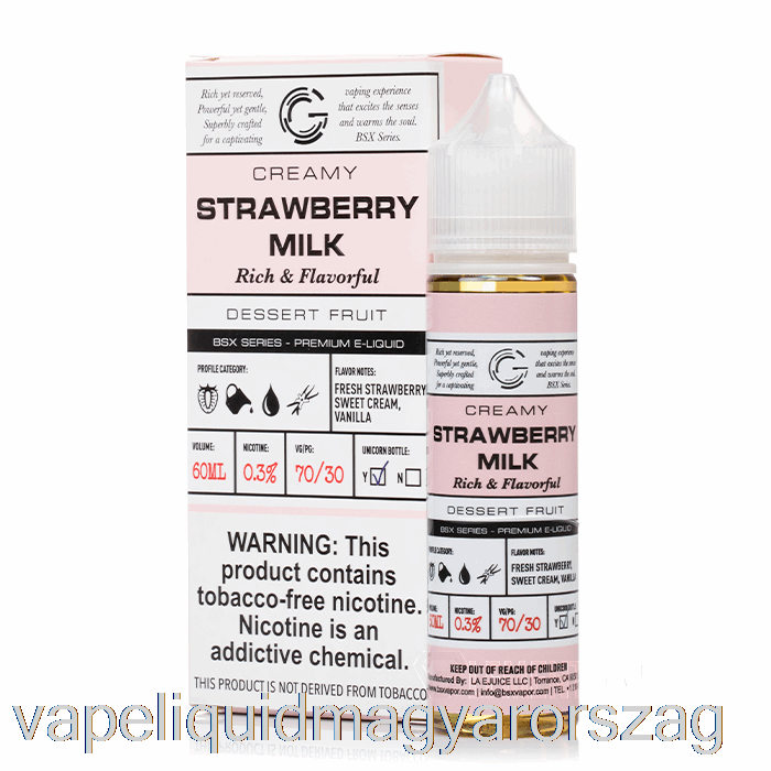 Eper Tej - Bsx Sorozat - 60ml 3mg Vape Folyadék